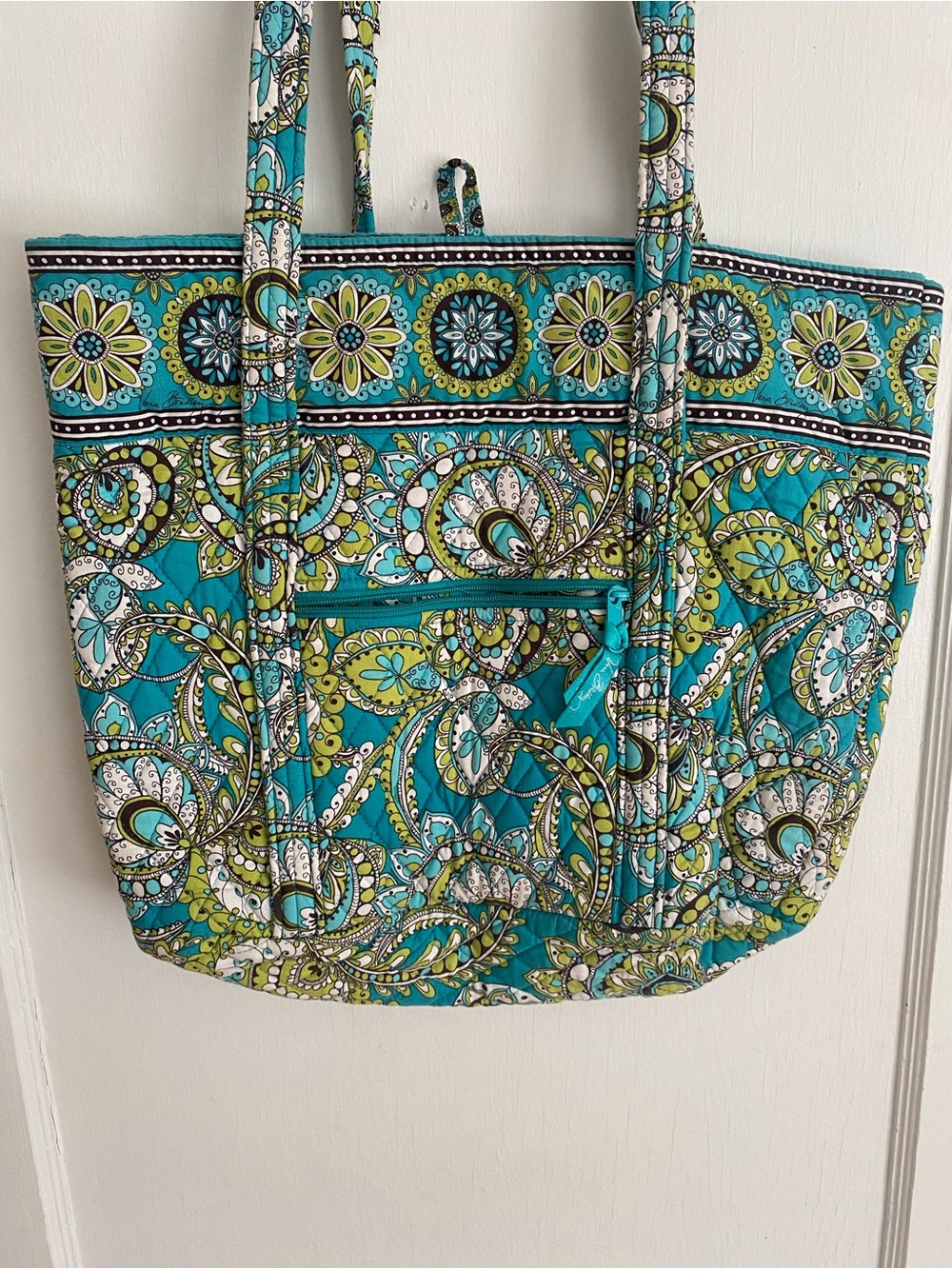 Vera Bradley “Peacock” Quilted Tote Bag